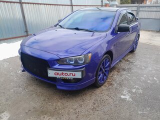 2008 Mitsubishi Lancer X, синий, 1150000 рублей, вид 2