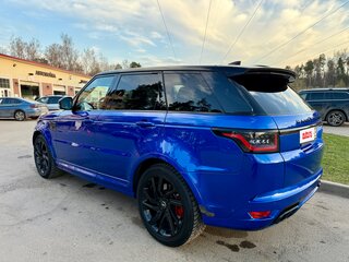 2019 Land Rover Range Rover Sport SVR II Рестайлинг, синий, 7500000 рублей, вид 5