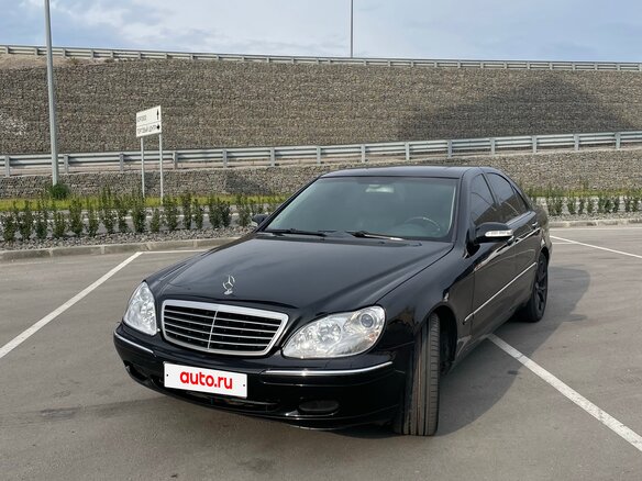2004 Mercedes-Benz S-Класс 350 IV (W220) Рестайлинг, чёрный, 580000 рублей - вид 1