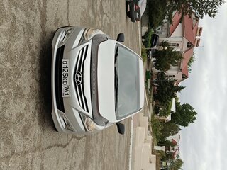 2015 Hyundai Solaris I Рестайлинг, голубой, 695000 рублей, вид 4