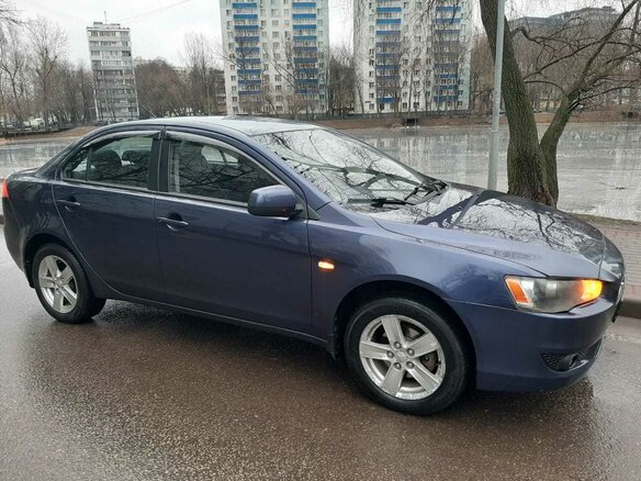 2008 Mitsubishi Lancer X, синий - вид 18