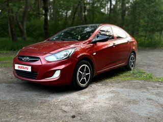 2011 Hyundai Solaris I, красный, 600000 рублей, вид 2