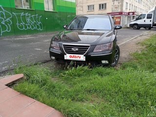 2008 Hyundai Sonata V (NF) Рестайлинг, чёрный, 390000 рублей, вид 3