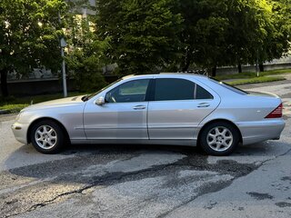 2002 Mercedes-Benz S-Класс 430 Long IV (W220) Рестайлинг, серебристый, 635000 рублей, вид 4