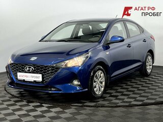 2021 Hyundai Solaris II Рестайлинг, синий, 1125000 рублей, вид 2