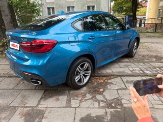 2019 BMW X6 30d II (F16), голубой, 5300000 рублей, вид 4