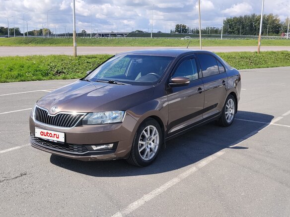 2019 Skoda Rapid I Рестайлинг, коричневый, 870000 рублей