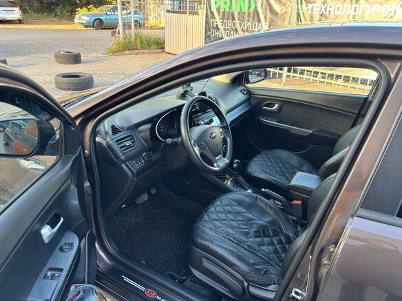 2015 Kia Rio III Рестайлинг, коричневый - вид 5