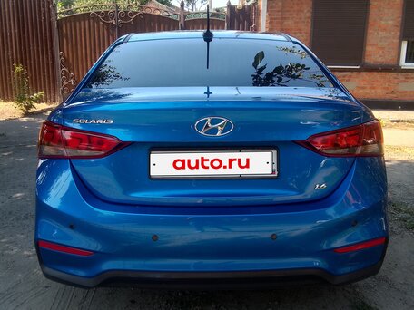 2018 Hyundai Solaris II, синий, 1300000 рублей, вид 4