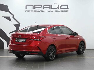 2021 Hyundai Solaris II Рестайлинг, красный, 2009900 рублей, вид 3