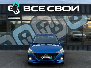 2021 Hyundai Solaris II Рестайлинг, синий, 1660000 рублей, вид 5