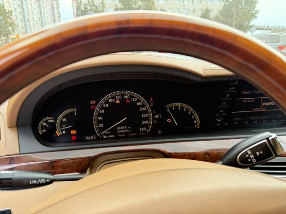 2008 Mercedes-Benz S-Класс 350 Long V (W221), чёрный, 1100000 рублей - вид 6
