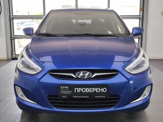 2013 Hyundai Solaris I, синий, 959000 рублей, вид 2