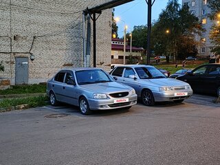 2008 Hyundai Accent ТагАЗ II, серебристый, 385000 рублей, вид 2