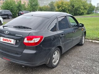 2015 Lada (ВАЗ) Granta I, чёрный, 382000 рублей, вид 4