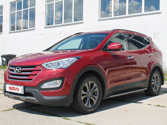 2014 Hyundai Santa Fe III, красный, 1700000 рублей