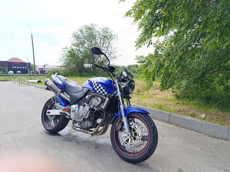 2002 Honda CB 600F Hornet, синий, 425000 рублей, вид 1