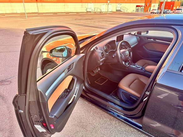 2014 Audi A3 III (8V), коричневый, 1725000 рублей - вид 19