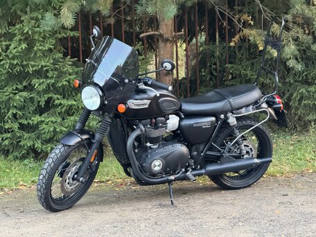 2019 Triumph Bonneville T100, чёрный, 650000 рублей, вид 1