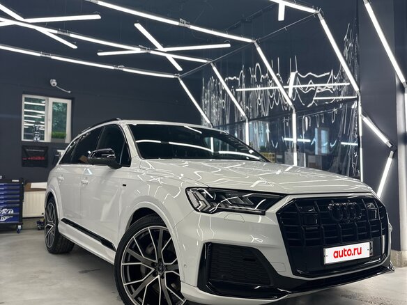 2020 Audi Q7 45 TDI II (4M) Рестайлинг, белый