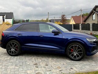 2022 Audi Q8 55 TFSI I (4M), синий, 5650000 рублей, вид 4