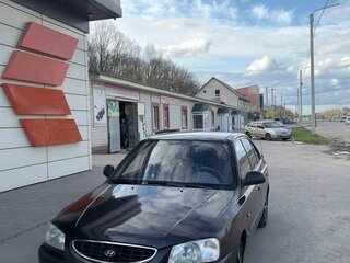 2007 Hyundai Accent ТагАЗ II, чёрный, 430000 рублей, вид 2
