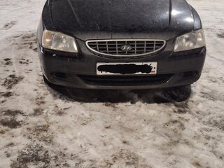 2008 Hyundai Accent ТагАЗ II, чёрный, 335000 рублей, вид 1