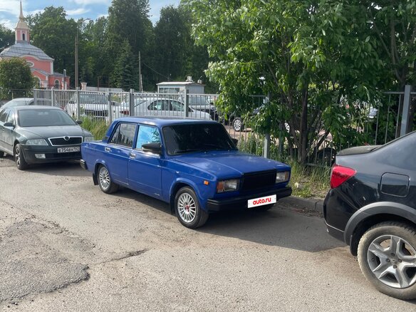 2001 Lada (ВАЗ) 2107, синий, 97000 рублей - вид 5