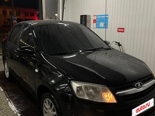 2013 Lada (ВАЗ) Granta I, чёрный, 670000 рублей, вид 3