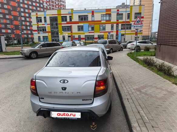 2012 Lada (ВАЗ) Granta I, серебристый, 360000 рублей - вид 8