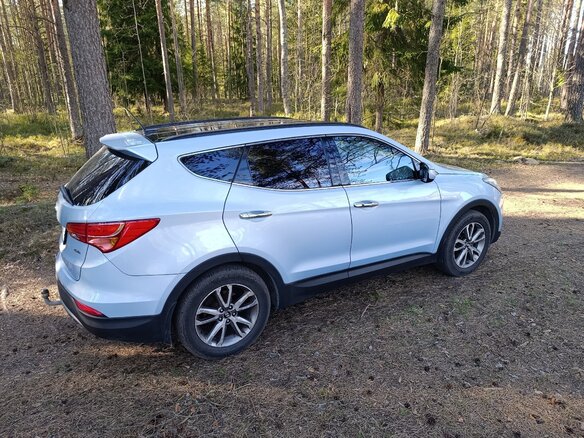 2013 Hyundai Santa Fe III, голубой, 1350000 рублей - вид 5