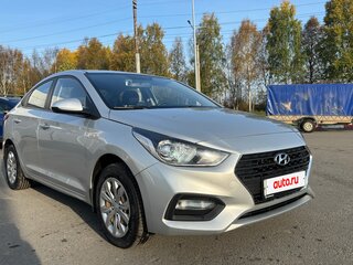 2017 Hyundai Solaris II, серебристый, 1110000 рублей, вид 1