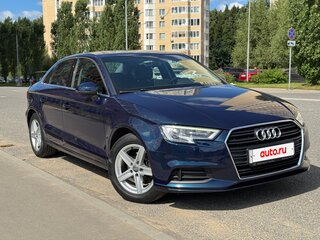 2016 Audi A3 III (8V) Рестайлинг, синий, 1840000 рублей, вид 1