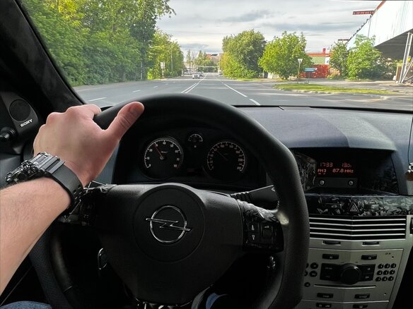 2008 Opel Astra H Рестайлинг, синий, 675000 рублей - вид 12