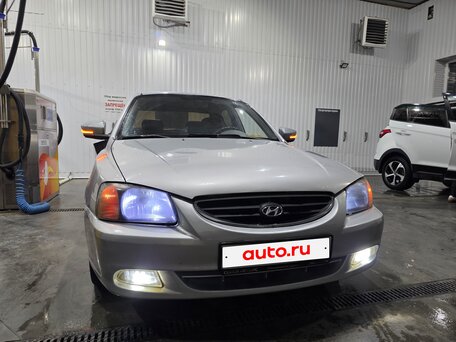 2007 Hyundai Accent ТагАЗ II, серебристый, 410000 рублей, вид 4