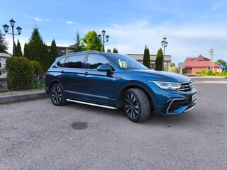2021 Volkswagen Tiguan Allspace II Рестайлинг, синий, 4200000 рублей, вид 3