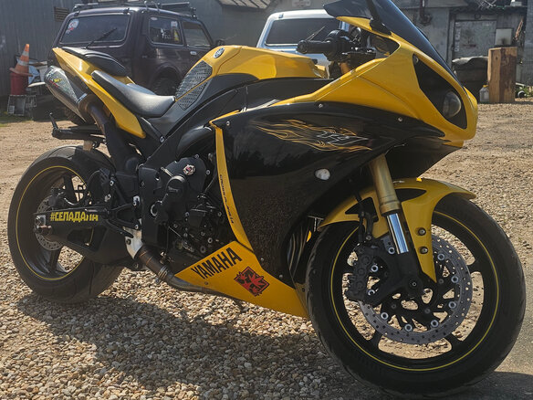 2009 Yamaha YZF-R1, жёлтый, 900000 рублей - вид 5