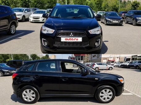 2014 Mitsubishi ASX I Рестайлинг, чёрный, 920000 рублей, вид 1