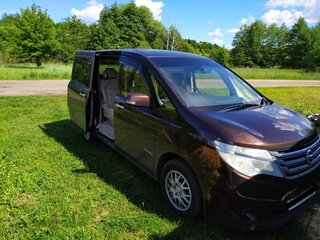 2014 Nissan Serena IV (C26), коричневый, 1250000 рублей, вид 2