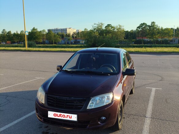 2013 Lada (ВАЗ) Granta I, пурпурный, 440000 рублей - вид 1