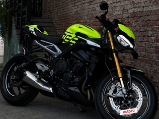 2023 Triumph Street Triple, жёлтый, 1420000 рублей, вид 1