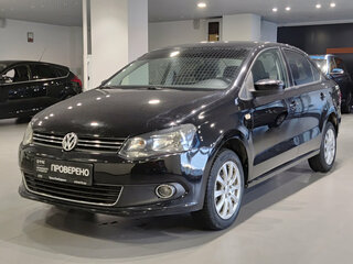 2013 Volkswagen Polo V, чёрный, 820000 рублей, вид 1