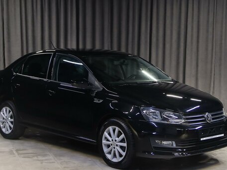 2019 Volkswagen Polo V Рестайлинг, чёрный, 1099000 рублей, вид 3