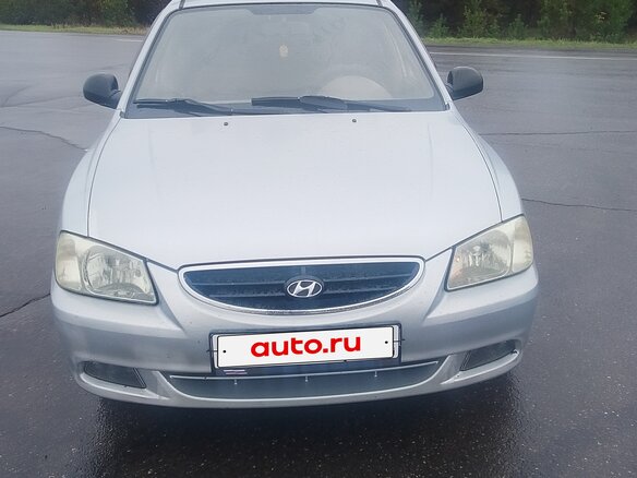 2006 Hyundai Accent ТагАЗ II, серебристый