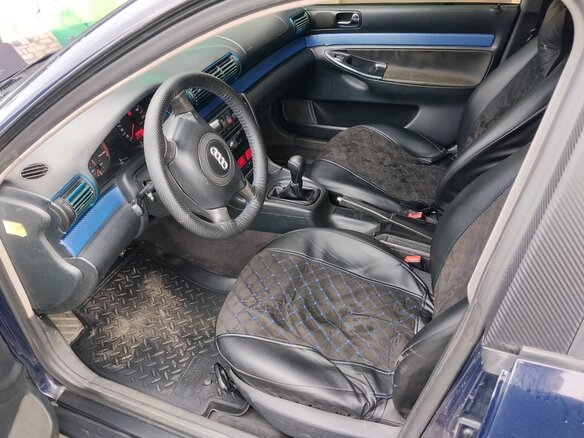 1998 Audi A4 I (B5), синий, 300000 рублей - вид 9