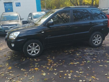 2007 Kia Sportage II, чёрный, 680000 рублей, вид 3