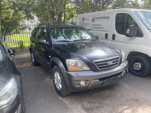 2007 Kia Sorento I Рестайлинг, чёрный - вид 1
