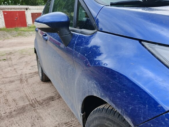 2015 Ford Fiesta Mk6 Рестайлинг, синий, 850000 рублей - вид 8