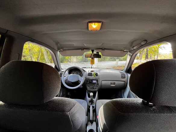 2008 Hyundai Accent ТагАЗ II, синий, 510000 рублей - вид 9