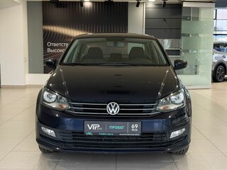 2016 Volkswagen Polo V Рестайлинг, синий, 1037000 рублей, вид 2